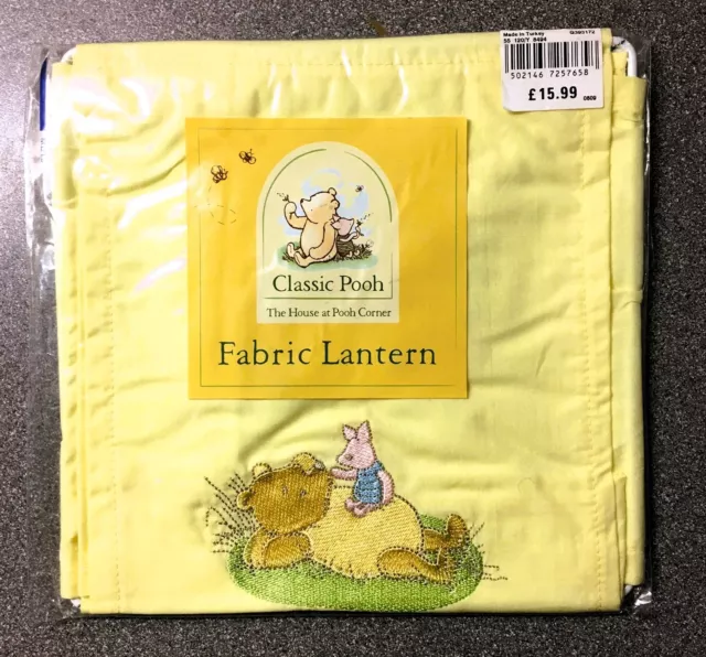 Mothercare Winnie The Pooh Fabric Lemon Lantern Lamp Shade NEW 26.2cm x 21cm
