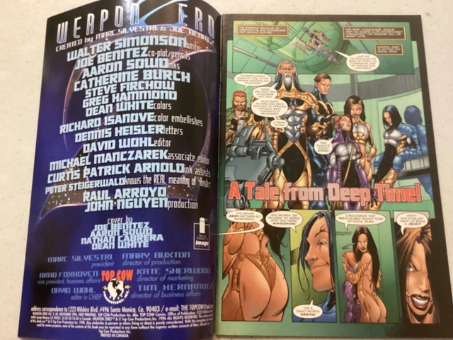 Top Cow Comics Weapon Zero Comic Book #8 (2nd Series, 1995) VF/NM 4