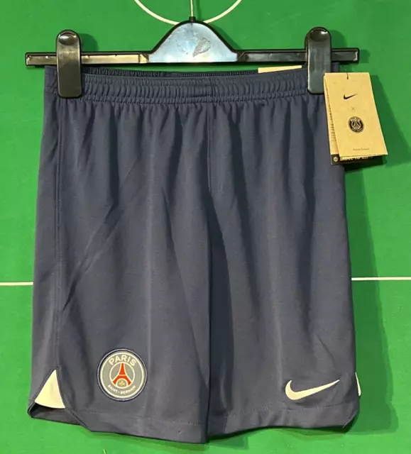 Paris Saint Germain Psg - Football  Shorts Blue  (My) 137 -147Cm) - Bnwt