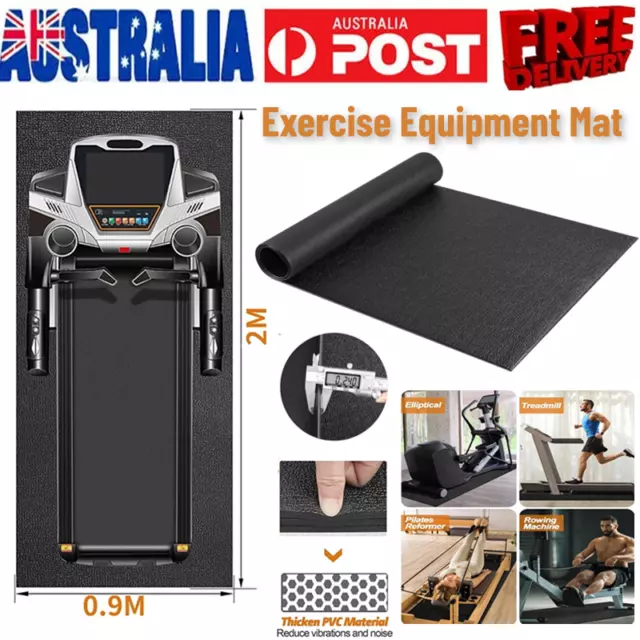 Exercise Equipment Treadmill Mat Floor Protector Home Gym Pad Fitness Yoga 2M AU