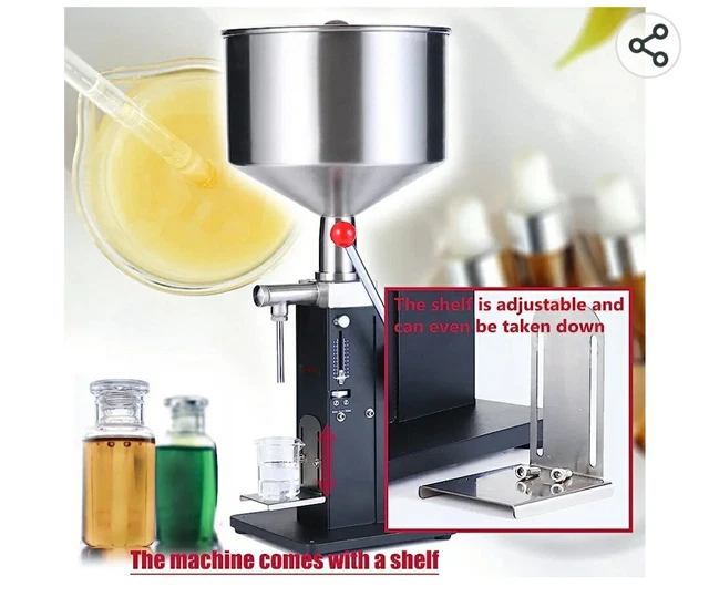 Manual Paste Liquid Filling Machine 5-50Ml Bottle Filler Adjustable Bottle Filli 3