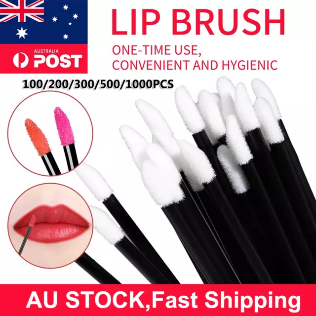 Disposable Lip Brush Lip Wands Gloss Lipstick Applicator Brushes 100/500/1000pcs