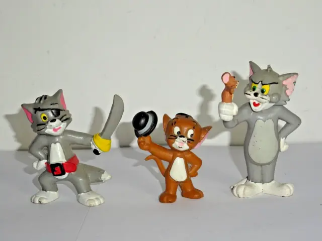Lot de figurines PVC Vintage - Tom et Jerry Bully Plastoy (C176)