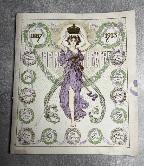 Empire Theatre, London - April 19th, 1913 - Programme with Vintage Advertising