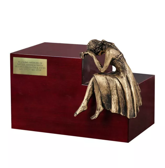 Modern Asche-Sarg Einzigartige Denkmal Einäscherung Urne Künstlerisch Skulptur