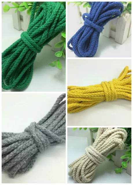 5meter 5mm/7mm Cotton Rope Craft Decorative Twisted Cord Rope For Handmade Decor