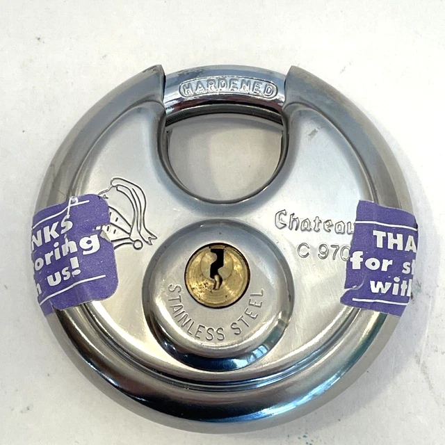Chateau Stainless Steel 970 Lock w/Keys