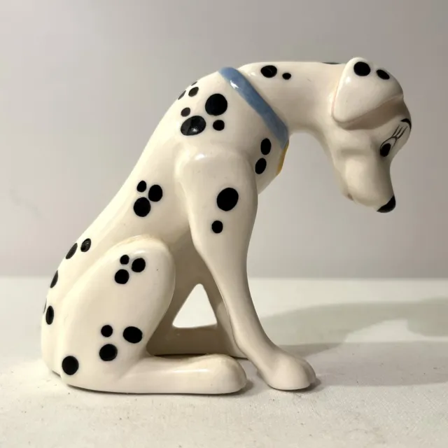 Schmid Disney Figurine 101 Dalmations Vintage Perdita Dog Figurine Ceramic