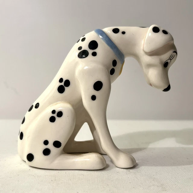 Schmid Disney Figurine 101 Dalmations Vintage Perdita Dog Figurine Ceramic