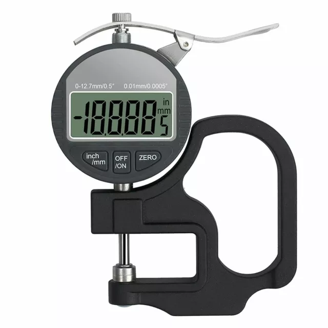 Spessimetro micrometro digitale misuratore di spessore 0-12.7mm con impugnatura
