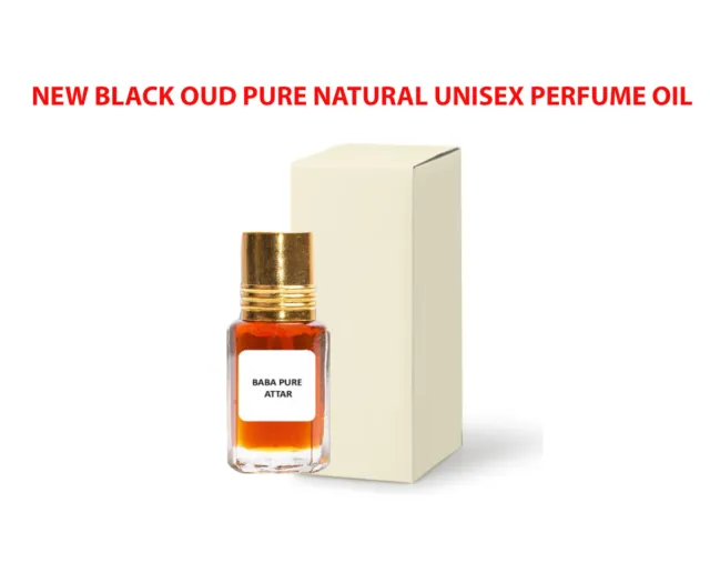 New Black Oud Pure Natural Unisex Perfume Oil Attar Pure Organic From India
