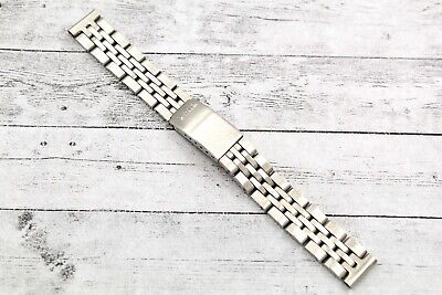 Chicco RARO BRACCIALE CHICCO DI RISO VINTAGE mm18-19-20 CURVO 100% STAINLESS STEEL NOS 