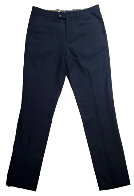 Ted Baker London Dress Pants Men's Size 30 (31x31) Black Wool Blend Chino