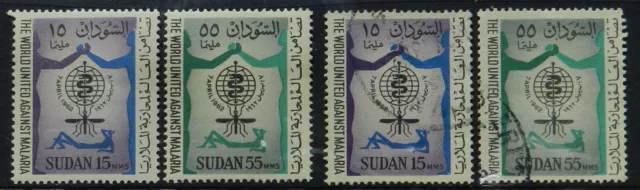 Sudan 1962 set of 2 stamps SG 167/68 Mint unhinged & Used