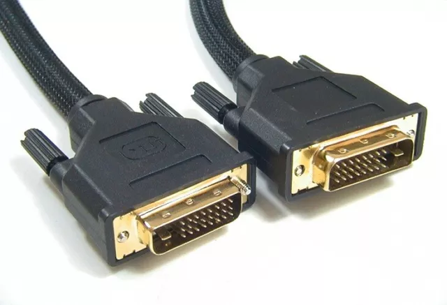 Astrotek DVI-D Cable 2m - 24+1 pins Male to Male Dual Link 30AWG OD8.6mm Gold...