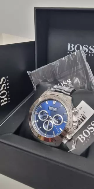 Hugo Boss Watch Ikon HB1512963 Men's Silver Stainless Steel Chronograph Watch