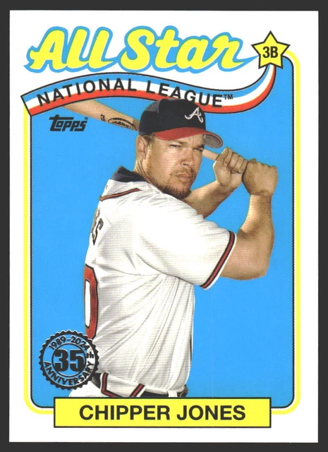 CHIPPER JONES #89ASB-11 2024 Topps 1989 35e anniversaire All-Stars ...