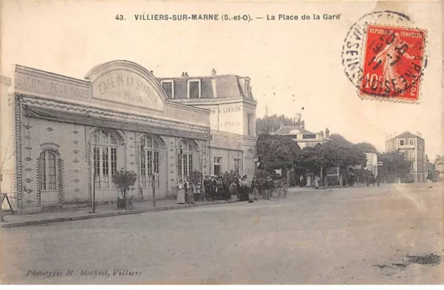 94 - VILLIERS SUR MARNE - SAN45496 - La Place de la Gare