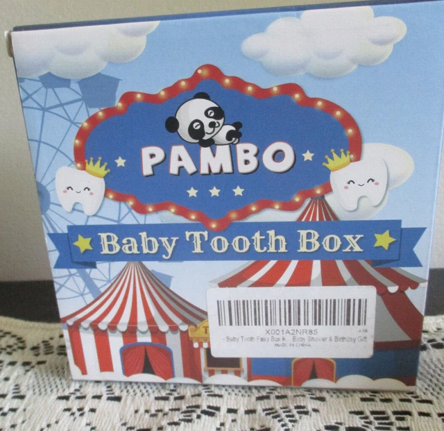 Baby Tooth Fairy Keepsake Box For Kids By Pambo –The Best Gift! New!