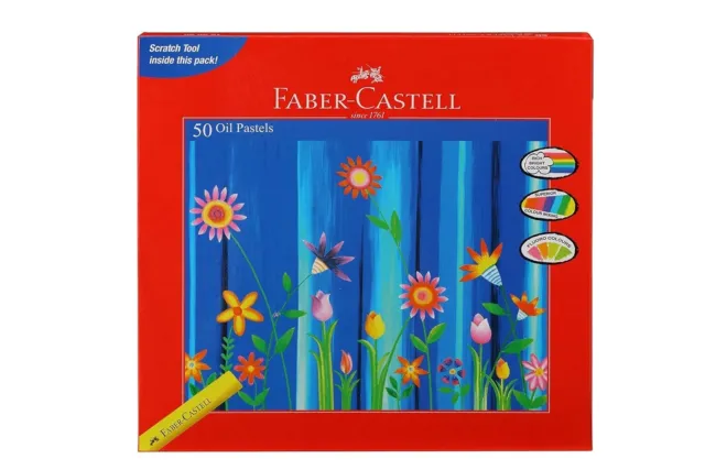 Faber-Castell Oil Pastels (Pack Of 50)|Multicolor