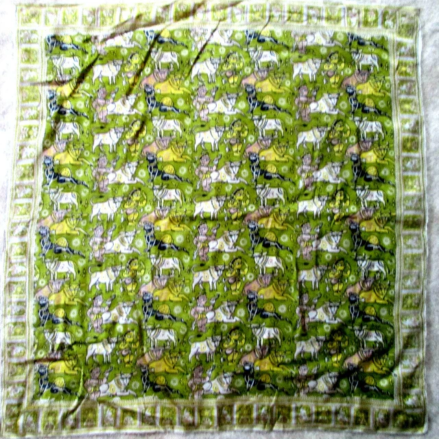 Grand Prix di TORLORA Foulard soie TBEG vintage scarf 85 x 87 cm