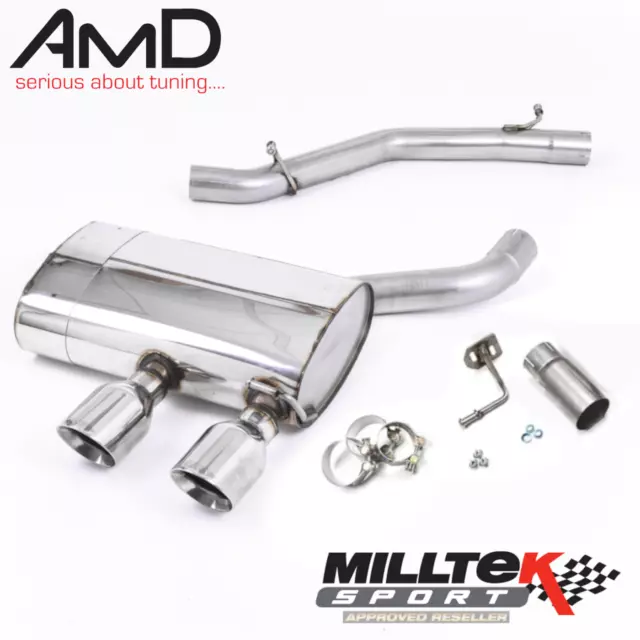 Milltek Mk5 Golf R32 Cat Back Exhaust System Non Resonated Stainless SSXVW133