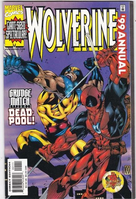 Wolverine Annual 1999 Vf/Nm  Deadpool 1999 Marvel Comics 1