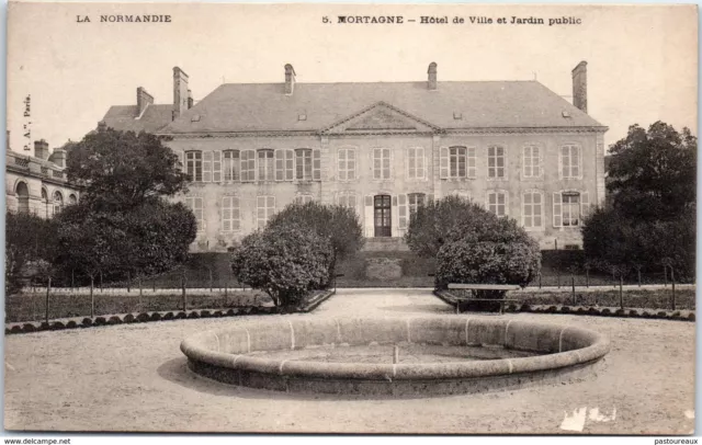 61 MORTAGNE AU PERCHE - Hotel de ville et jardin public PAST/4370