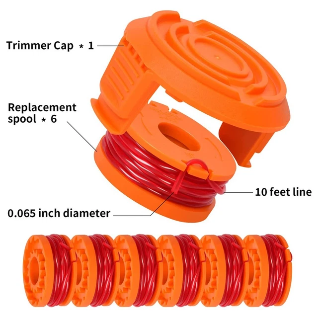 YMYNYGrass Trimmerspule Rasenmäher-Reparatursatz, Kompatibel Mit Worx Wg180 Wg163 Wa0010 Wa6531 50006531 88796240