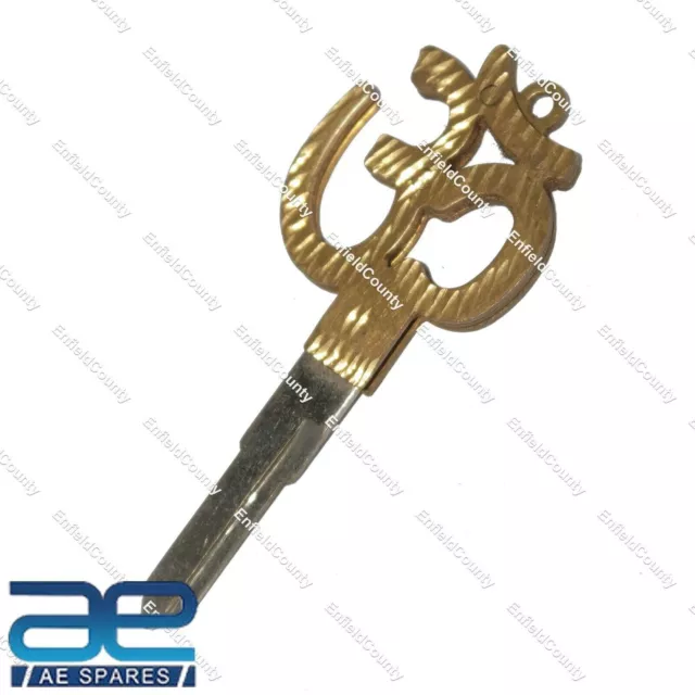 Llave de corte izquierdo en blanco con forma de Santo Om de metal de latón...