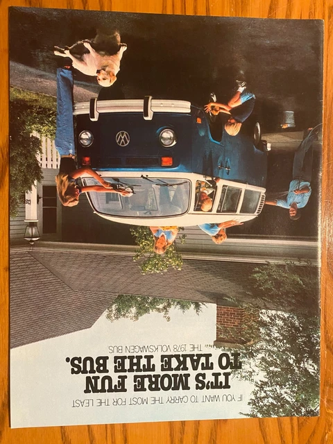 1978 Volkswagen VW Bus & Campmobile Sales Brochure - 12 pages - Nice Condition
