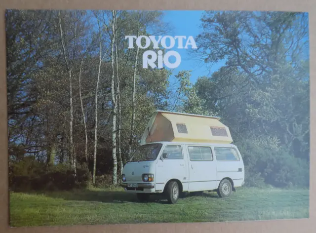 Toyota Rio Camper Van UK market brochure. c.1977. Very good condition.