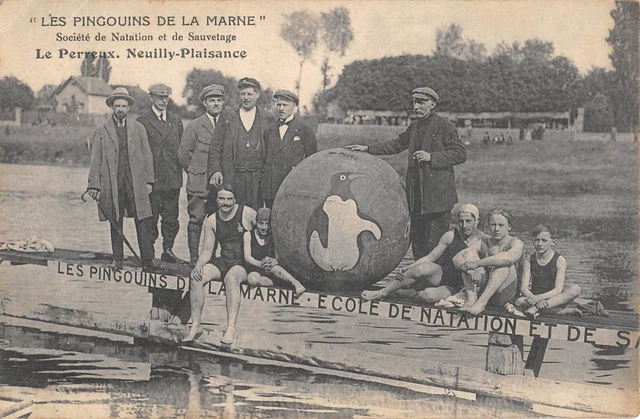 Cpa 94 Le Perreux / Neuilly Plaisance / Les Pingouins De La Marne Societe De Nat