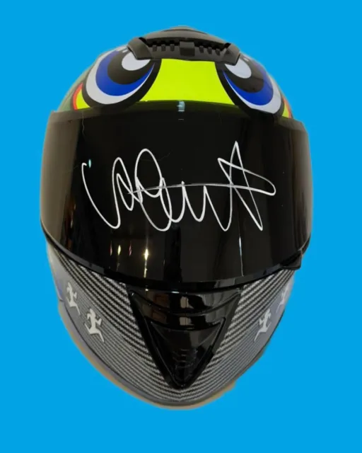 Valentino Rossi Personally Signed Full Size 1:1 MOTOGP Helmet