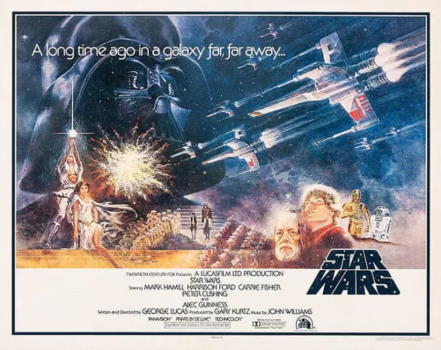 Affiche / Poster US (55x70 cm) " Star Wars  / La guerre des étoiles" 1977