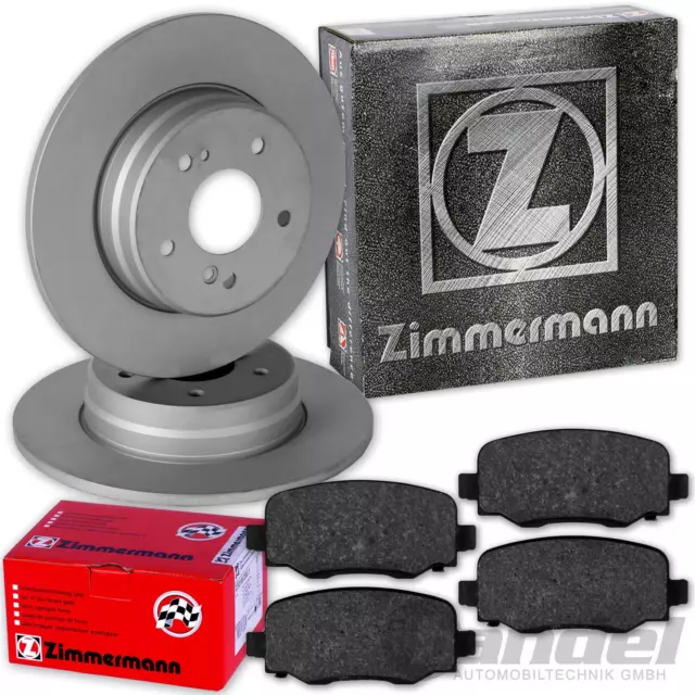 ZIMMERMANN Disques 278mm + Revêtements Arrière pour Fiat 500X + Jeep Renegade