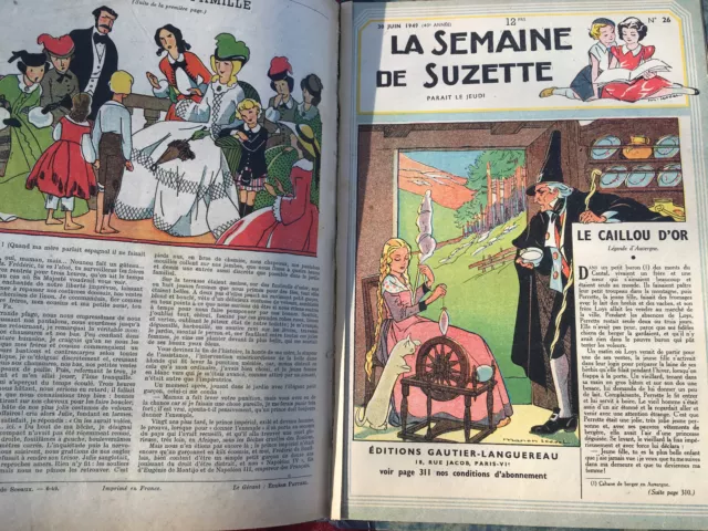 ALBUM LA SEMAINE DE SUZETTE N°27 au N°50, De janvier. 49 à juin 1949