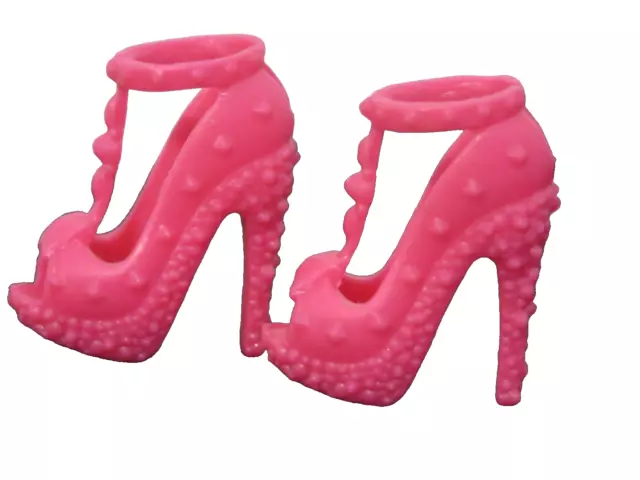 Mattel Muñeca Barbie Fashionista Zapatos Recambio Hot Rosa Bumpy Tuerca Tacones