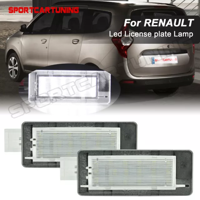 LED Kennzeichenbeleuchtung für Renault Clio Scenic Latitude Modellen Captur KB23