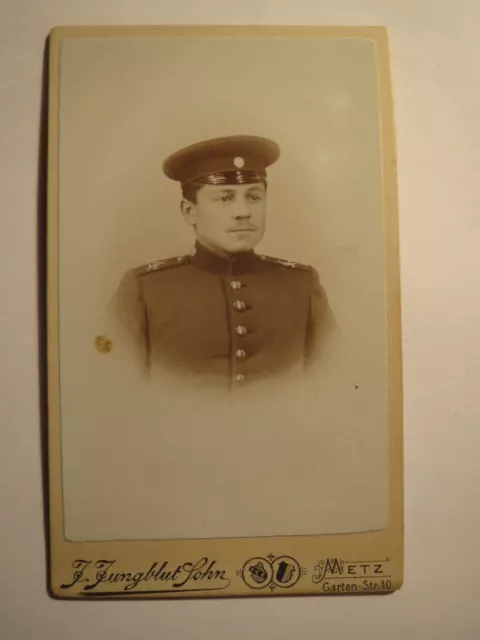 Metz - Soldat in Uniform - Regiment Nr. 4 - Portrait / CDV