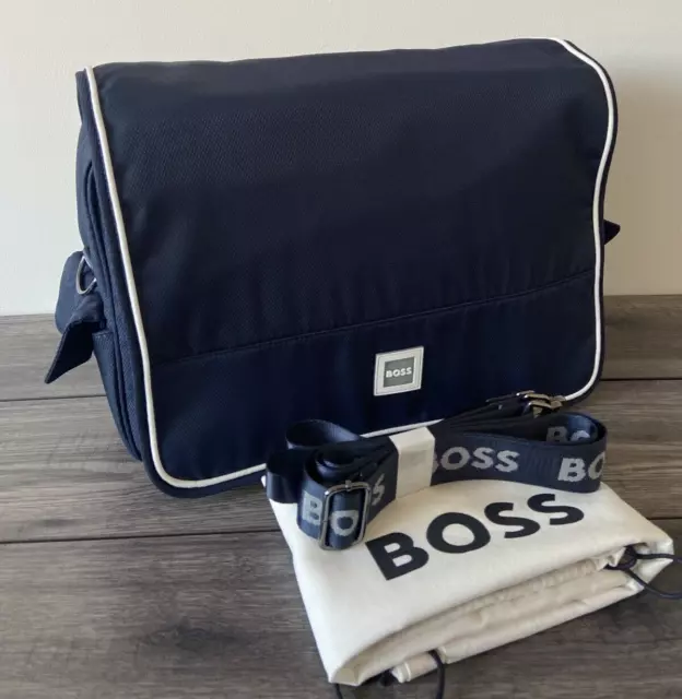 Hugo Boss Navy Blue Baby Changing Bag Retail £195 Bnwt