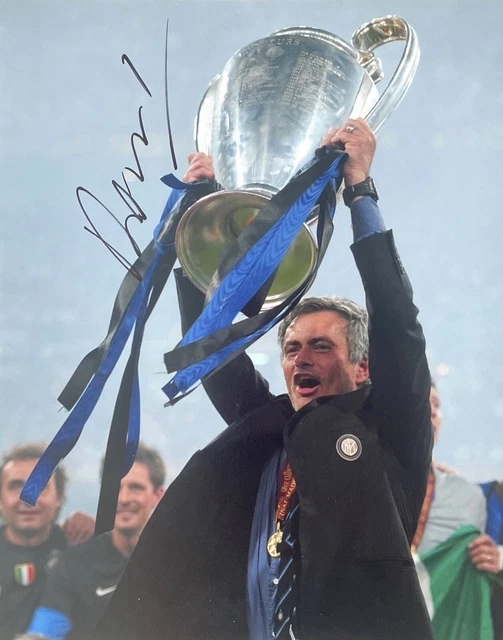 Football - Jose Mourinho Signed 10x8 Pre-Print Internazionale Inter Milan Photo