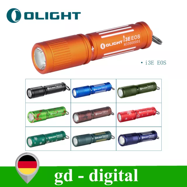 Olight I3E EOS Mini LED Taschenlampe Schlüsselanhänger 44m Reichweite & 90 Lumen