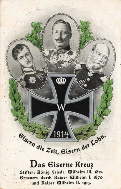 AK Das Eiserne Kreuz Militaria 1.Wk Weimar Ostpreußen-Spende 1915