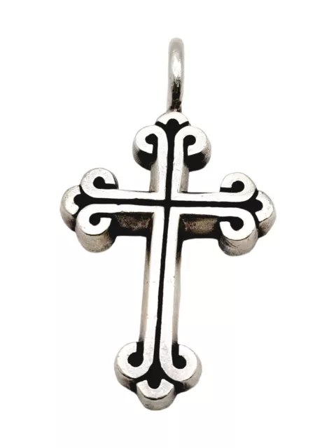 King Baby Studio Pendant Large Traditional Cross 925 Sterling Silver 2 3/4" Long