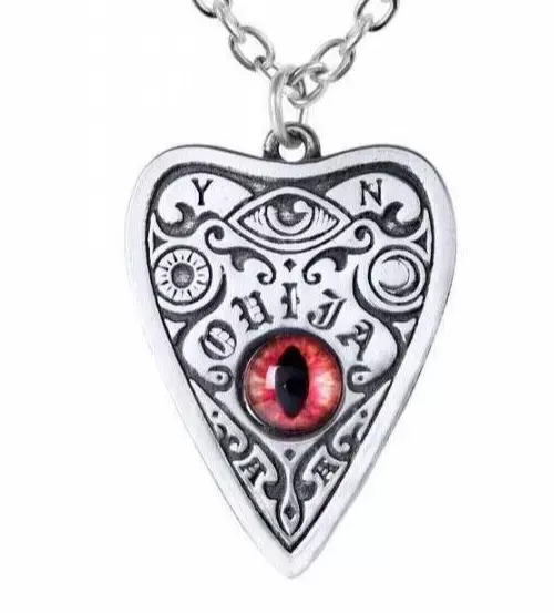 Petit Ouija Pendant Necklace, Planchette, Occult, Death, Gothic, Alchemy England