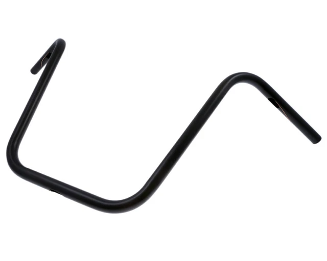 Guidon 1 pouce (25,4 mm) APEHANGER noir pour HARLEY-DAVIDSO