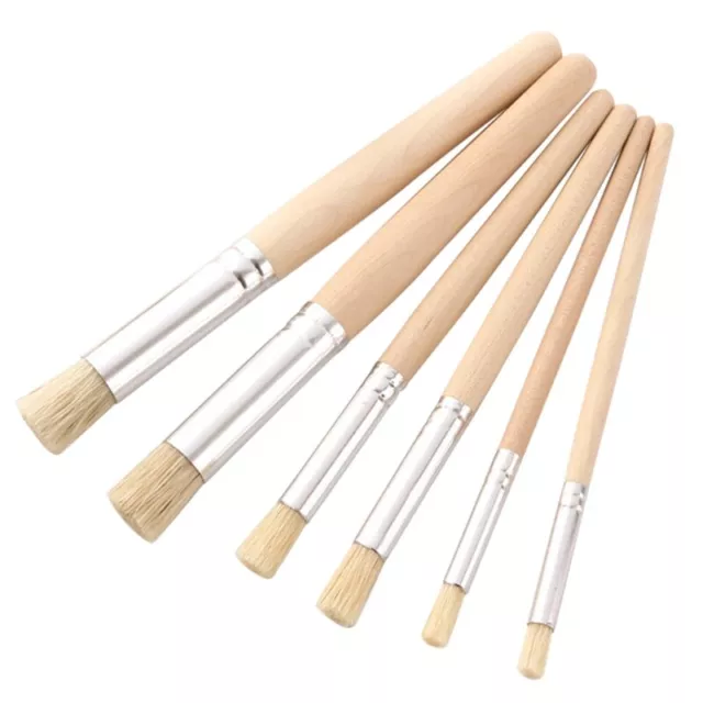 6 Pcs Multi-purpose Stencil Paint Brush Artist Paint Brushes for Student Acrylic