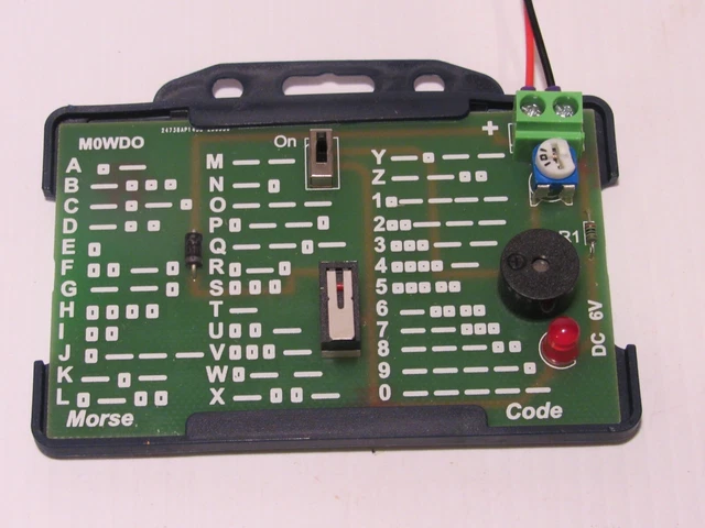 Morse Code practice sounder and key