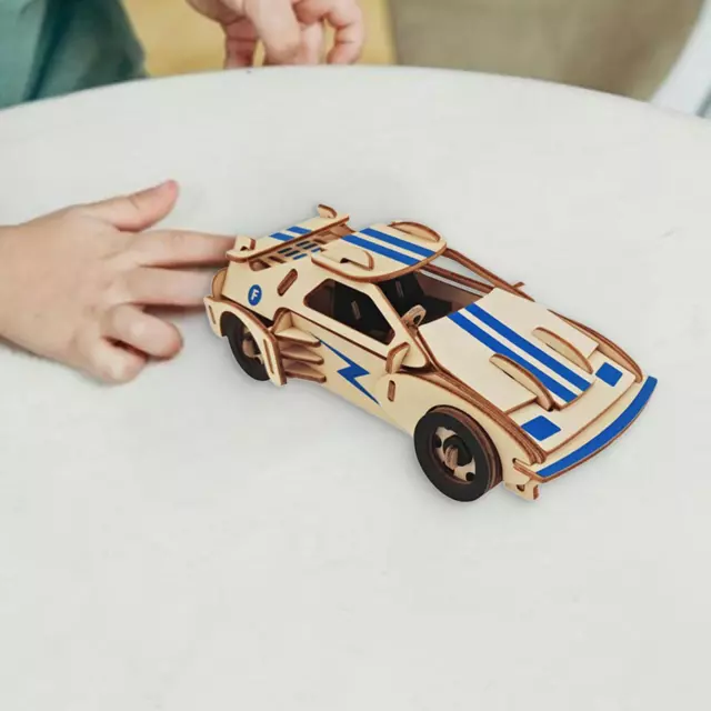 3D Puzzles Model Car Set Wood Car Building Toy for Kids Holidays